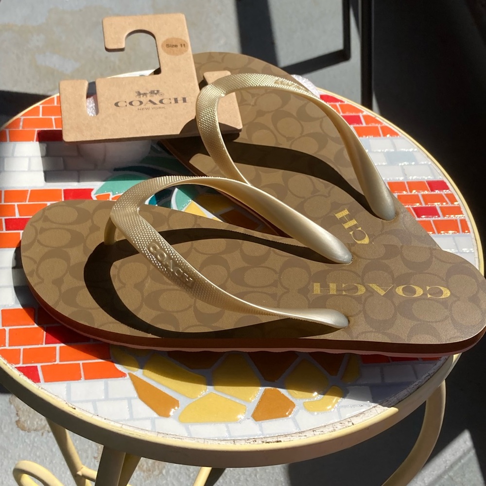 Coach Signature Flip Flop